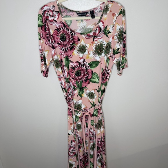 Nina Leonard Pink Floral Maxi Dress - Picture 5 of 14